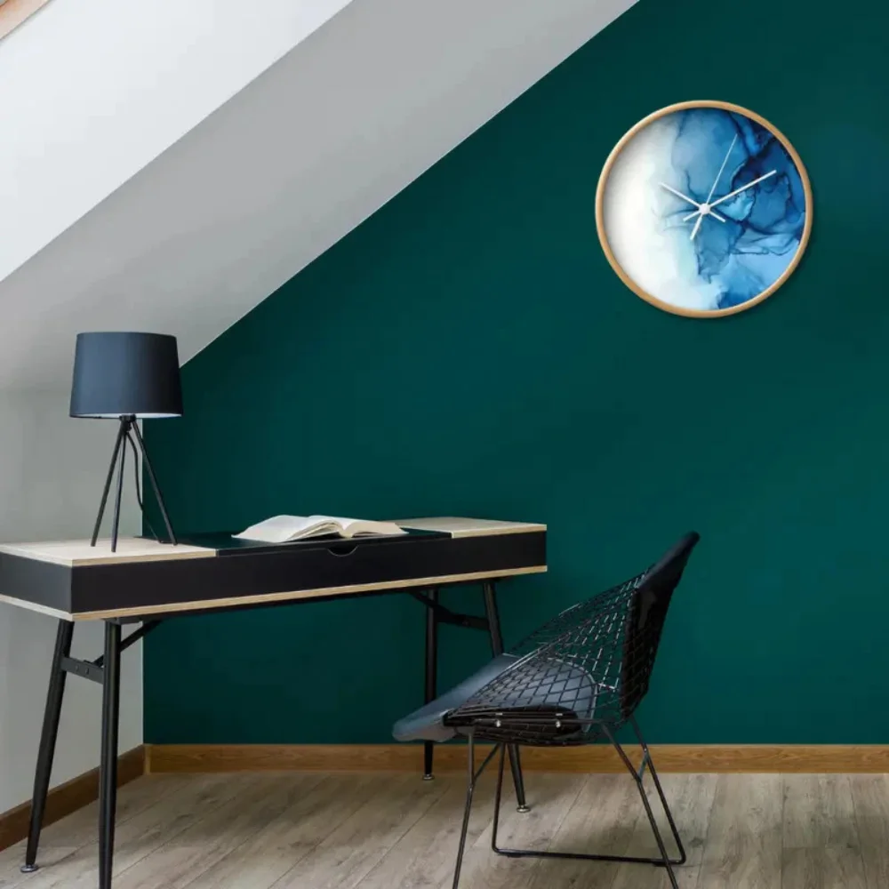 blue-Ink-and-white-color-resin-clock-for-dental-clinic-1