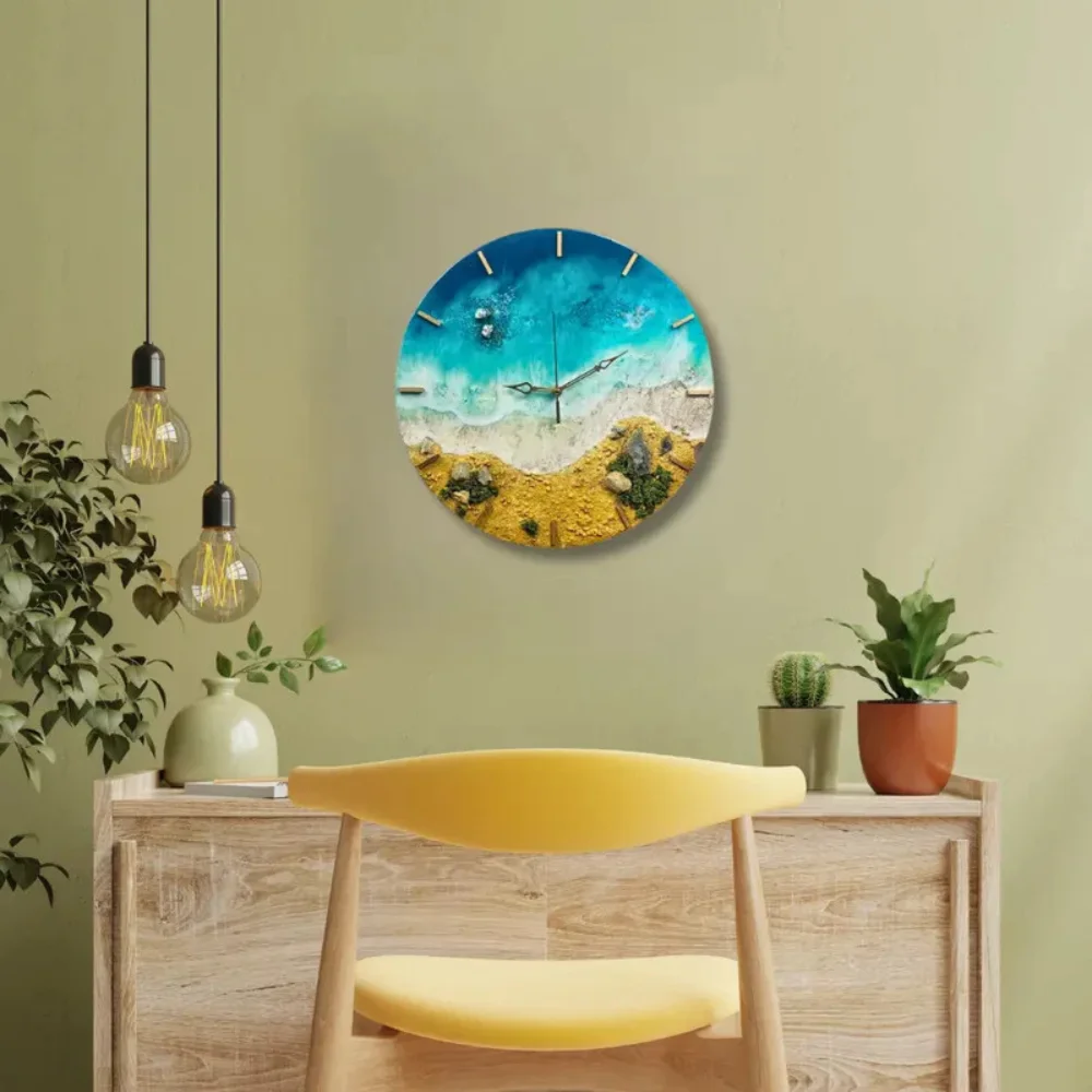 resin-wall-clock-for-living-room-interior
